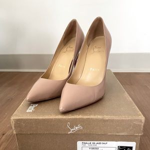 Christian louboutin pigalle 100 heels in nude. Size 36
